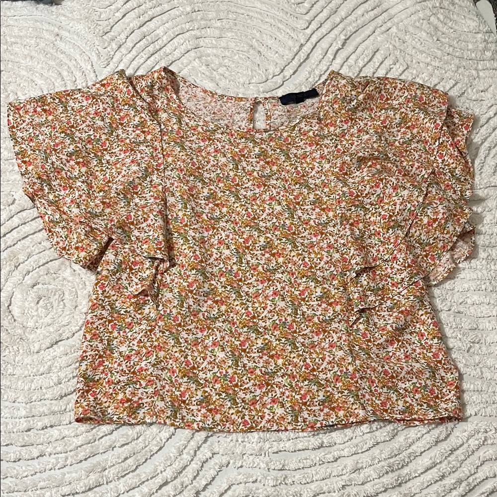 Rachel Roy ruffle sleeve top
